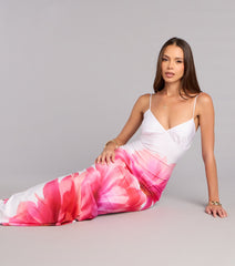 Aylin Tropical Floral Formal Dress