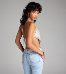 Certified Scene Stealer Rhinestone Chainmail Top