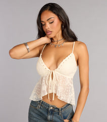 Soft Spoken Lace Flyaway Cami