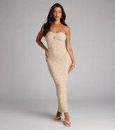 Barefoot Bliss Strapless Crochet Maxi