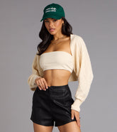 Wrapped In Cozy Cable Knit Bolero