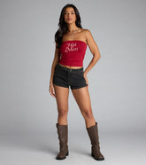 Belt It Like It’s Hot Denim Shorts