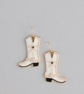 Yeehaw Energy Cowboy Boot Earrings