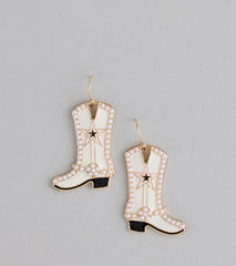 Yeehaw Energy Cowboy Boot Earrings