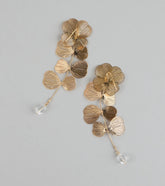 Botanic Chic Textured Leaf Earrings