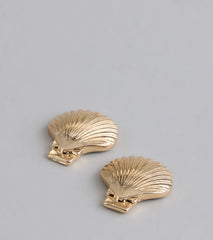 Seas The Day Shell Stud Earrings
