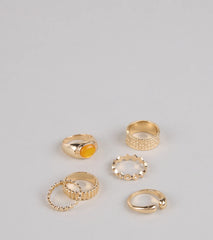 Stacked And Stunning Ring Set