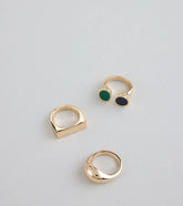 Ring Leader Energy Mixed Metal Ring Set