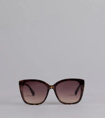 Booked And Unbothered Leopard Oversized Sunglasses
