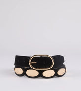 Stud Game Strong Faux Suede Belt