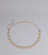 Glam Intentions Pearl Chain Belt