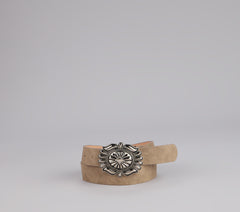 Trail Chic Faux Leather Belt