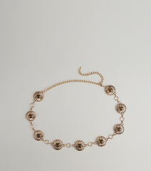 Sundown Radiance Concho Chain Belt