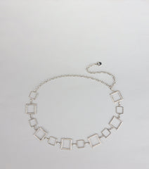 Modern Muse Geometric Chain Belt