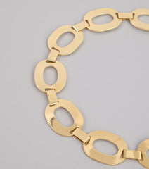 Glam Goals Oval Chain Belt