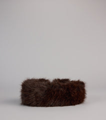 Snow Kissed Faux Fur Headband Wrap