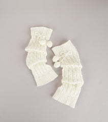 Cute and Cozy Pom Leg Warmers