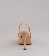 Strut Season Bow Stiletto Pumps
