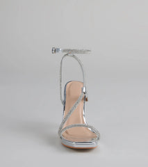 Shine Game Rhinestone Platform Stilettos
