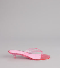Throwback Glow Jelly Kitten Heels
