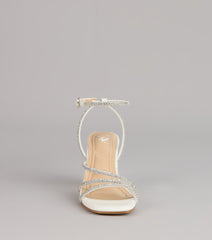 Crystal Hour Strappy Block Heels