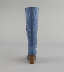Kick Up the Fun Cowboy Knee High Boots
