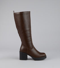 Retro Rise Knee High Platform Boots