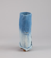 Fray All Day Denim Booties