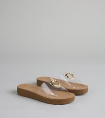 Heart Eyes Only Slide Sandals