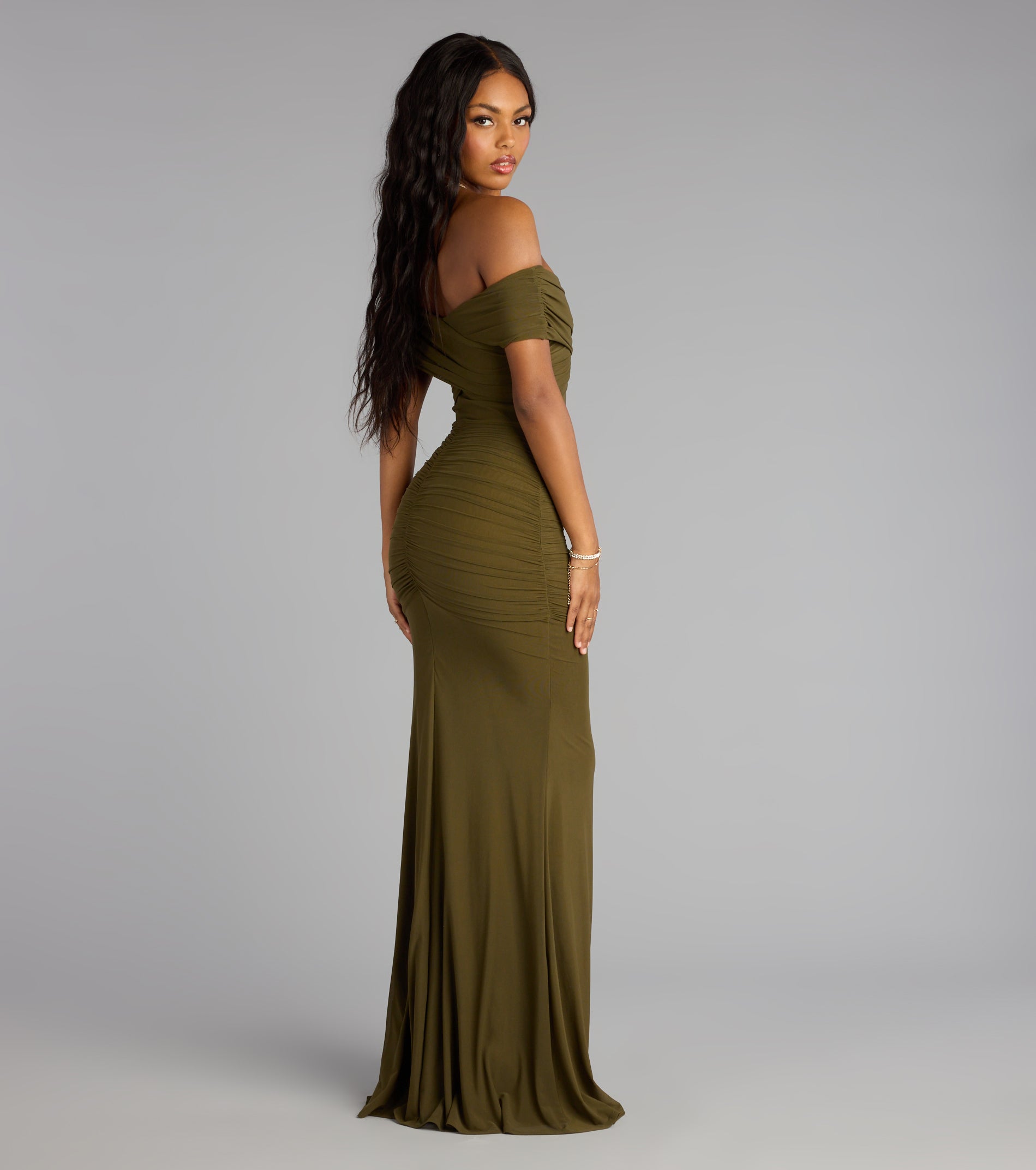 Allison Off-The-Shoulder Mermaid Formal Dress
