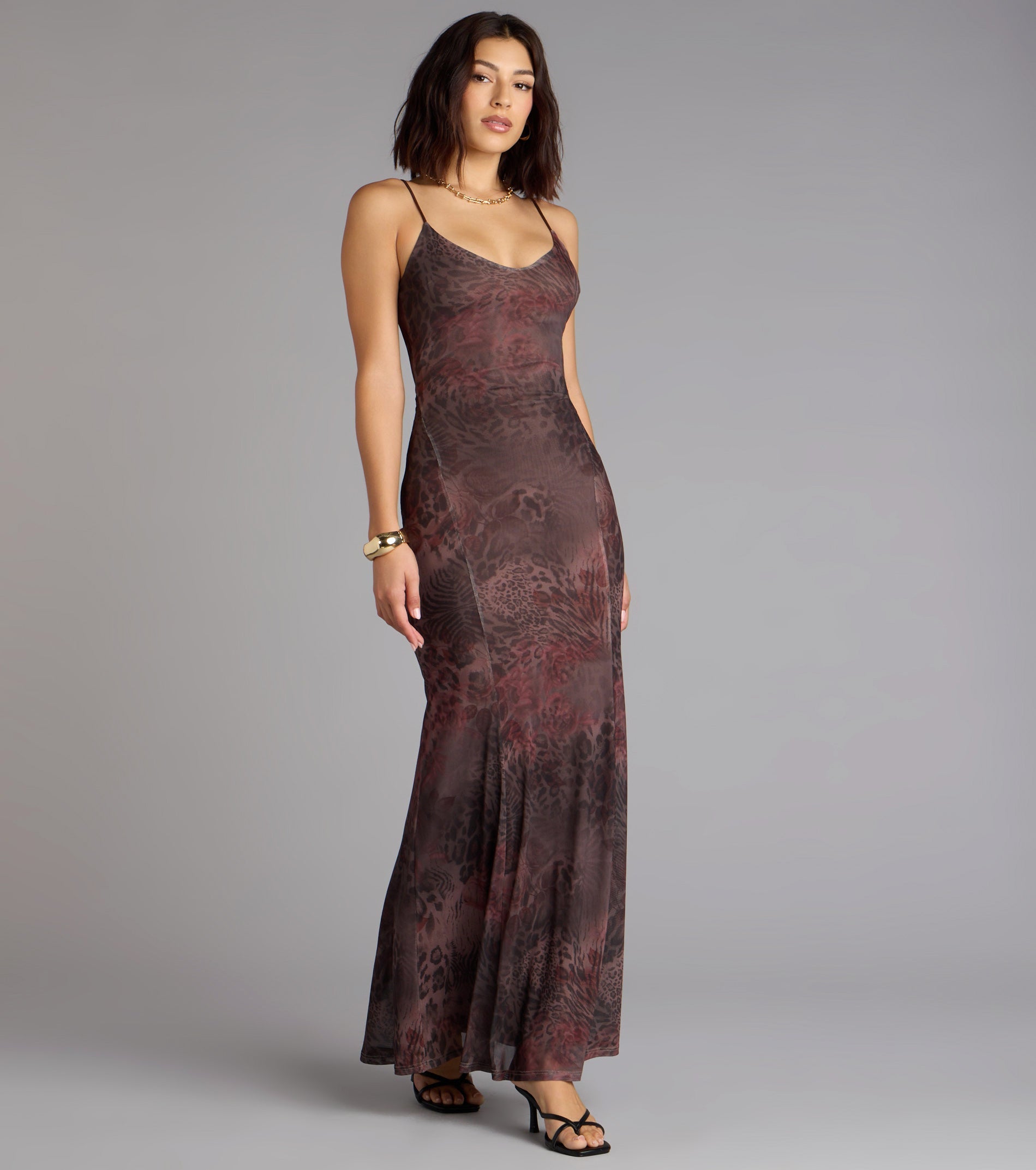 Into the Wild Leopard Maxi Dress