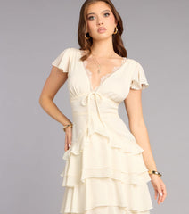 Softly Stolen Moments A-Line Midi Dress