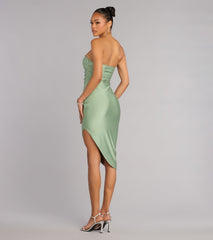Effortless Poise Tube Midi Dress