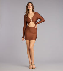 Caught Staring Cutout Mini Dress