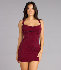 Catch Me Sparkling Glitter Bodycon Mini Dress