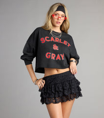 Scarlet And Slay Cropped Ohio State® Sweatshirt
