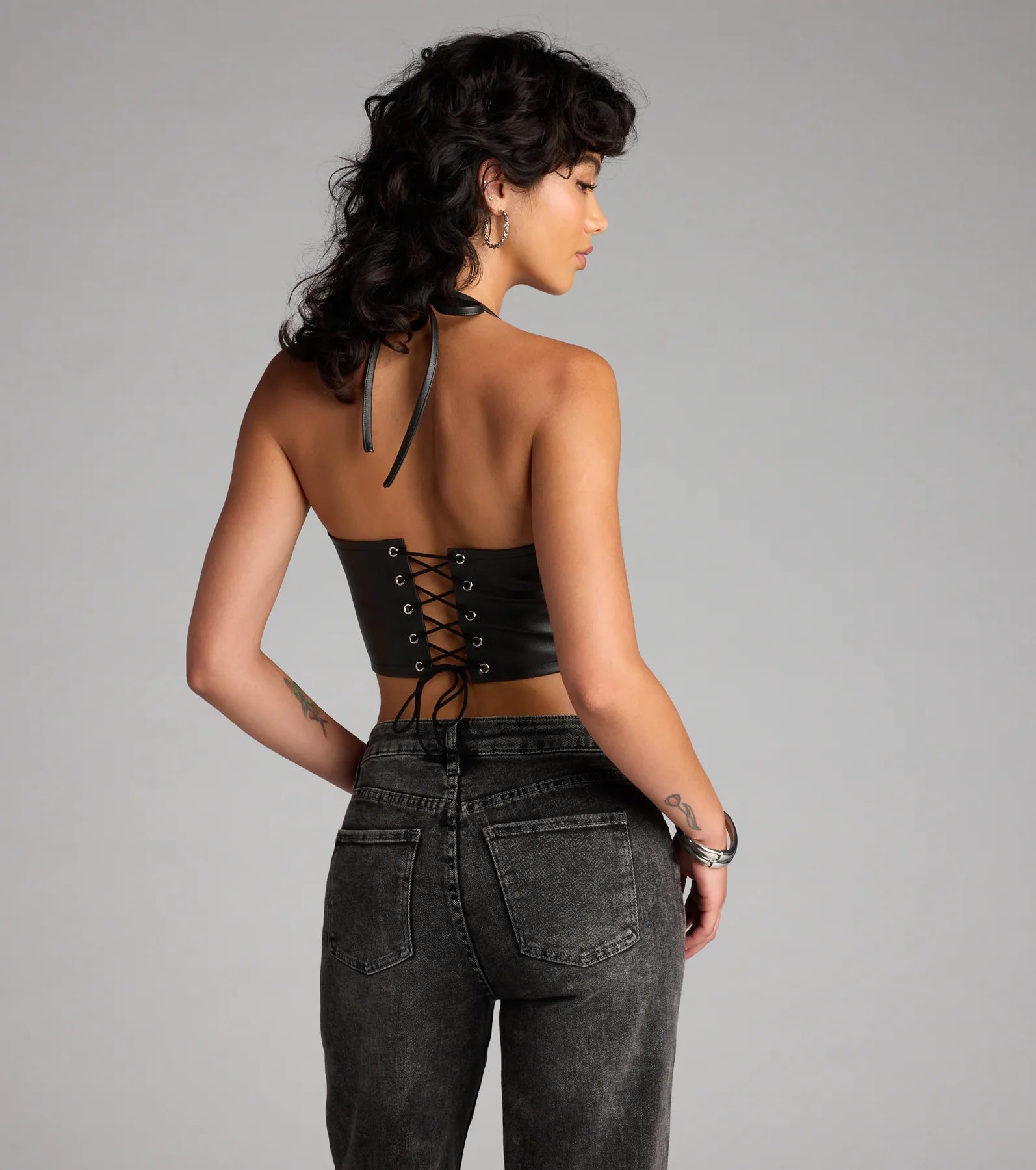 No Apologies Grommet Halter Top