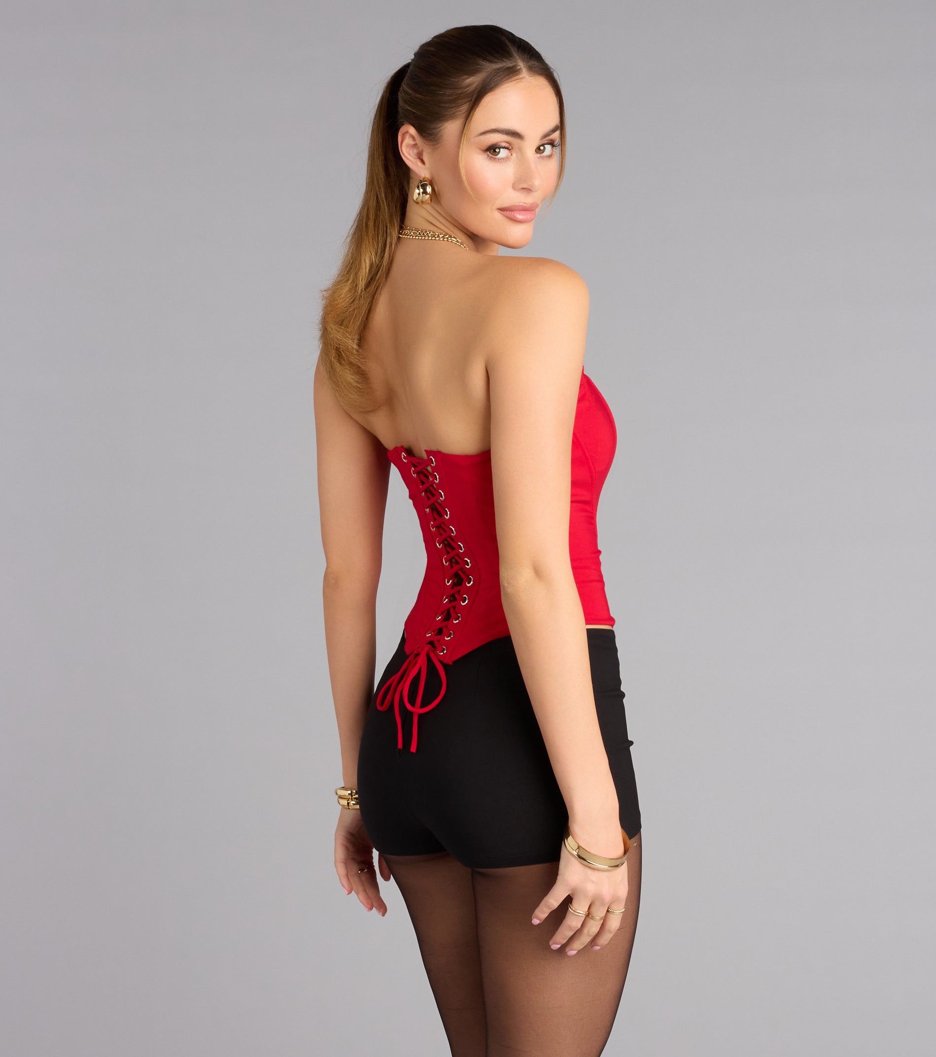 Forever Flattering Strapless Corset Top