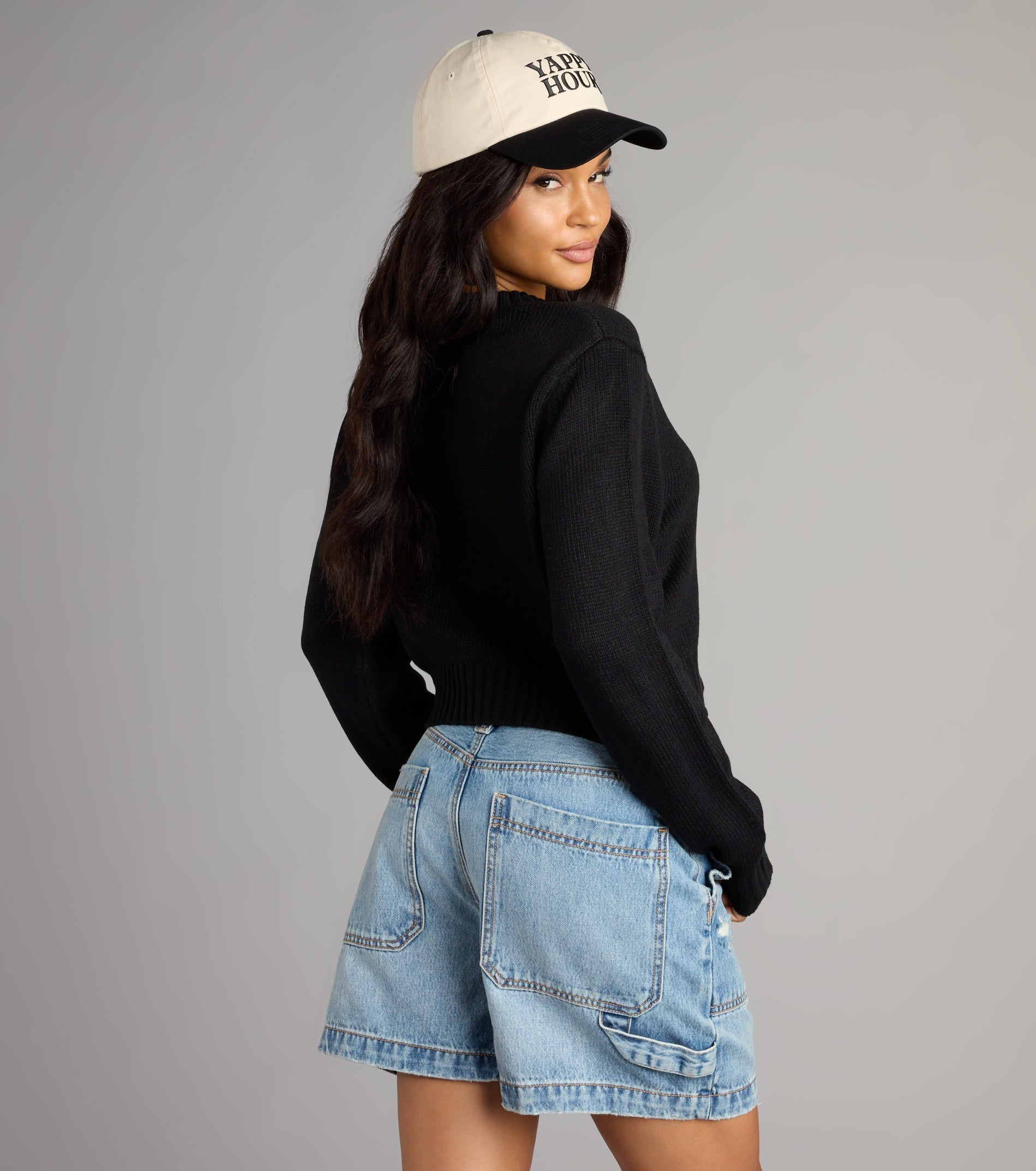 Falling For Layers Crop Knit Sweater