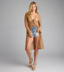Beach Siren Energy Crochet Lace Duster