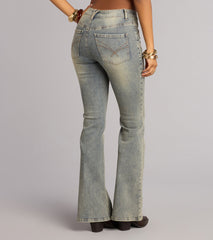 Off Duty Shape Mid-Rise Flare Denim Jeans