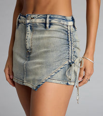 Side Tied and Vibin’ Denim Skort
