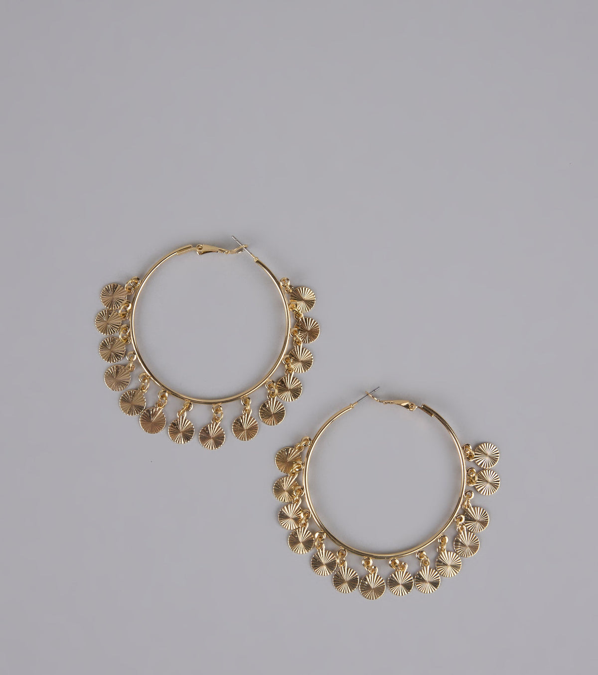 Turn Heads Fringe Hoop Earrings