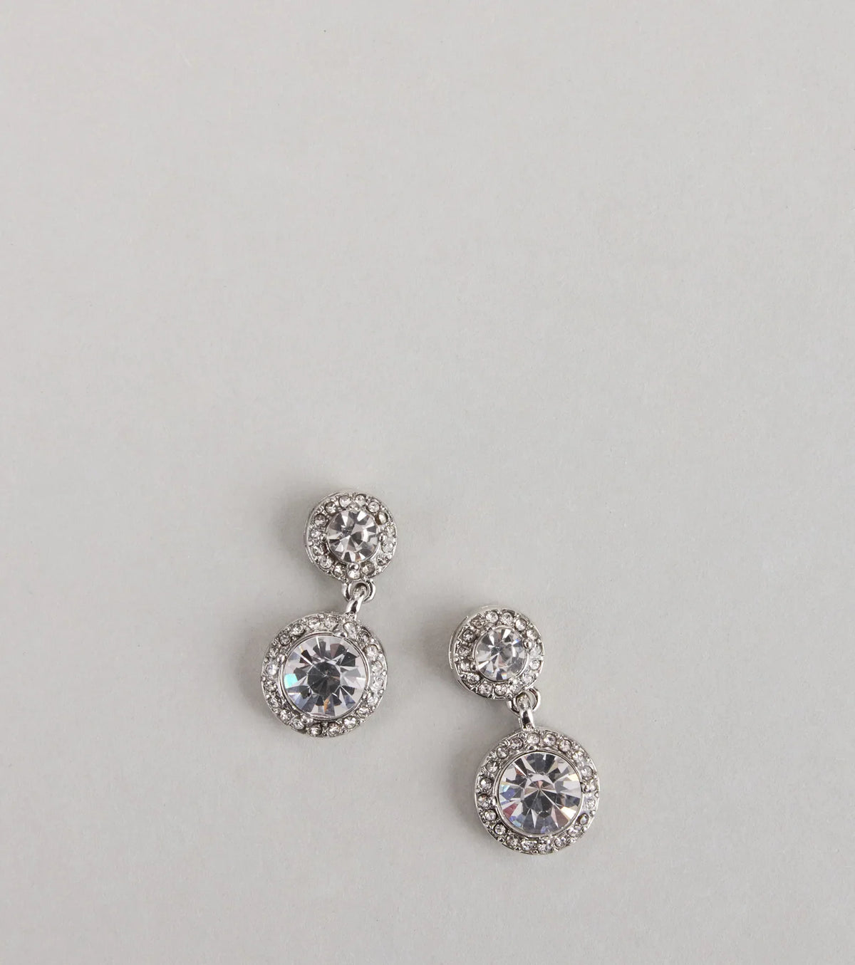 Sparkly Language Rhinestone Earrings