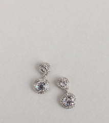 Sparkly Language Rhinestone Earrings