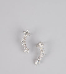 Starlit Spark Rhinestone Earrings