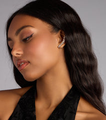 Starlit Spark Rhinestone Earrings