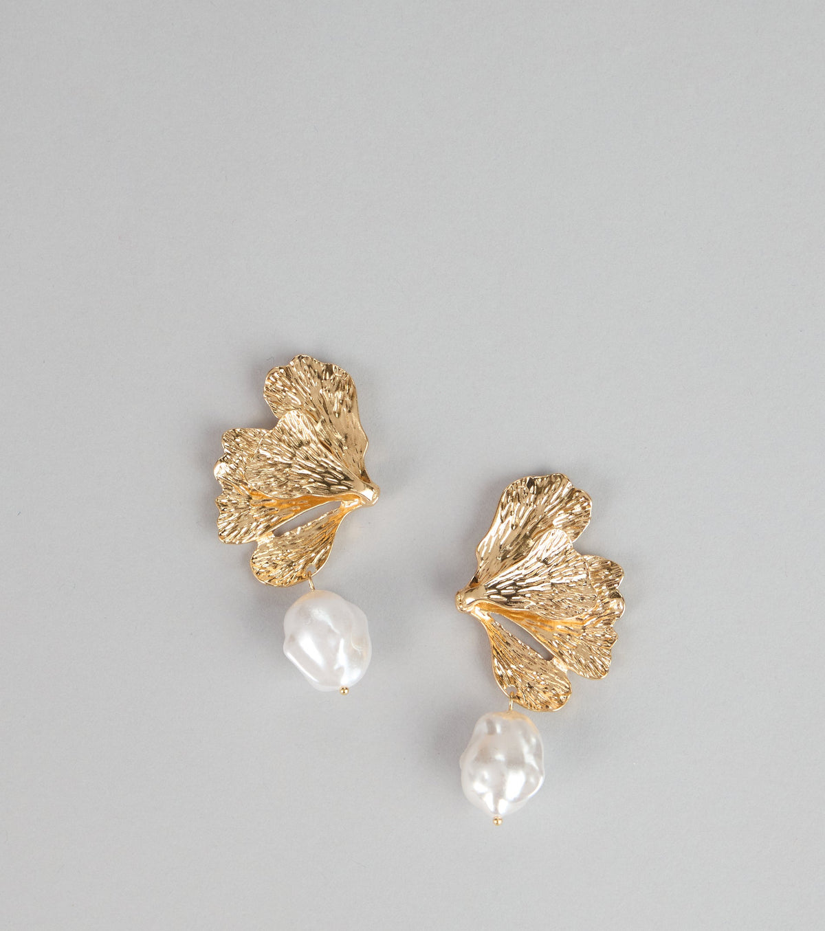 Petal Perfect Faux Pearl Charm Earrings