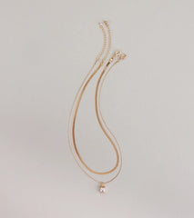 Glow Moment Layered Rhinestone Necklace