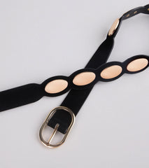 Stud Game Strong Faux Suede Belt